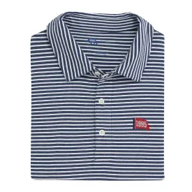 1995 World Series Pennant Row Stripe Icon Polo - Classic Navy