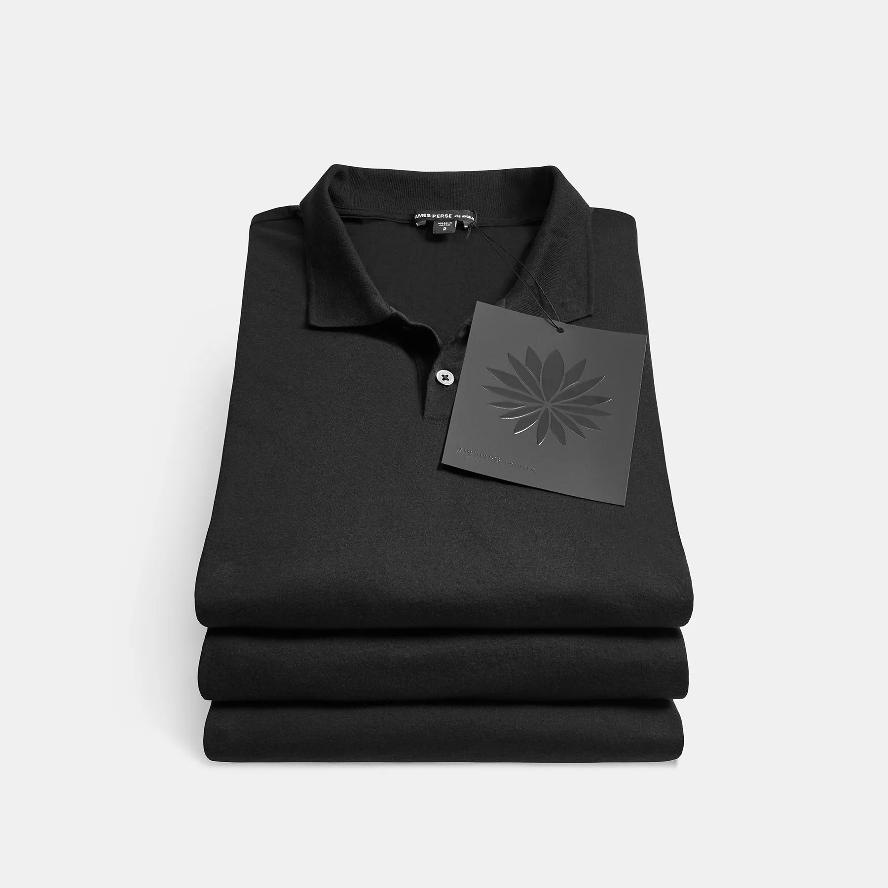 3 Pack Luxe Lotus Jersey Polo - Black