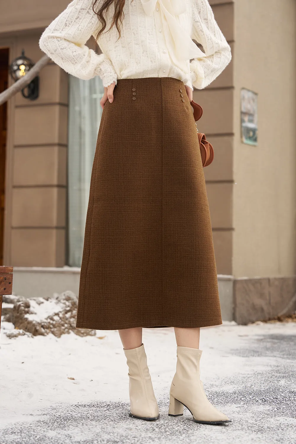 A Line Maxi Skirt for Women