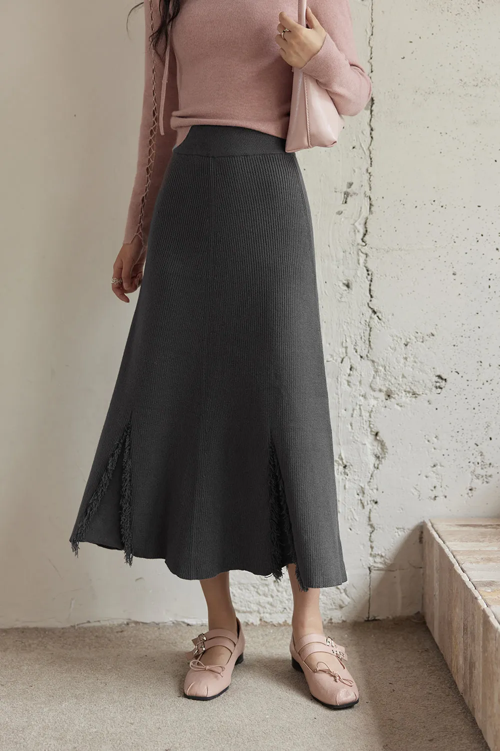 A Line Maxi Skirt for Women