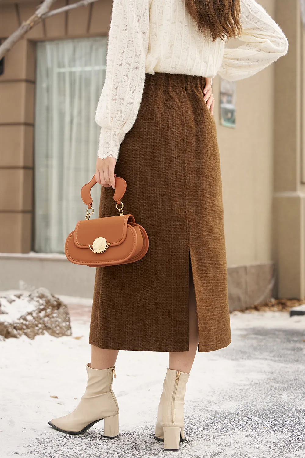 A Line Maxi Skirt for Women