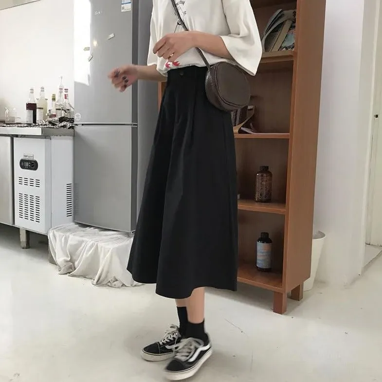 A-Line Midi Skirt