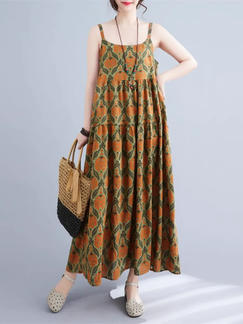 Beauty of Nature Floral A-line Dress