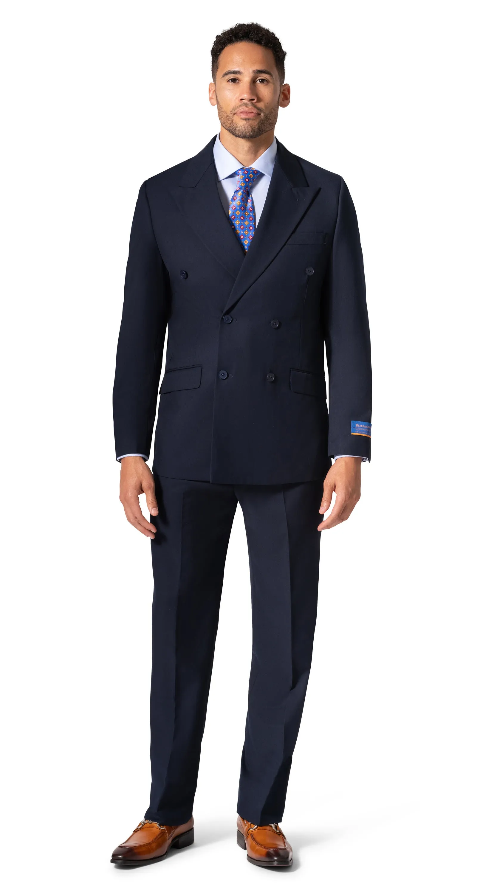 Berragamo A6732 D/B Slim Fit Suit - Navy