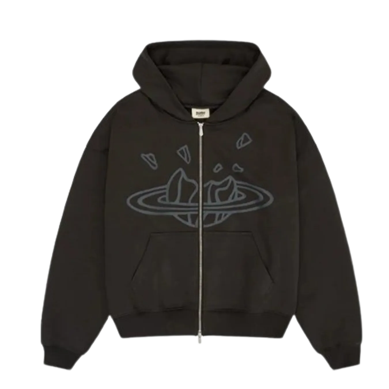 Broken Planet Zip Up Hoodie 'Black'