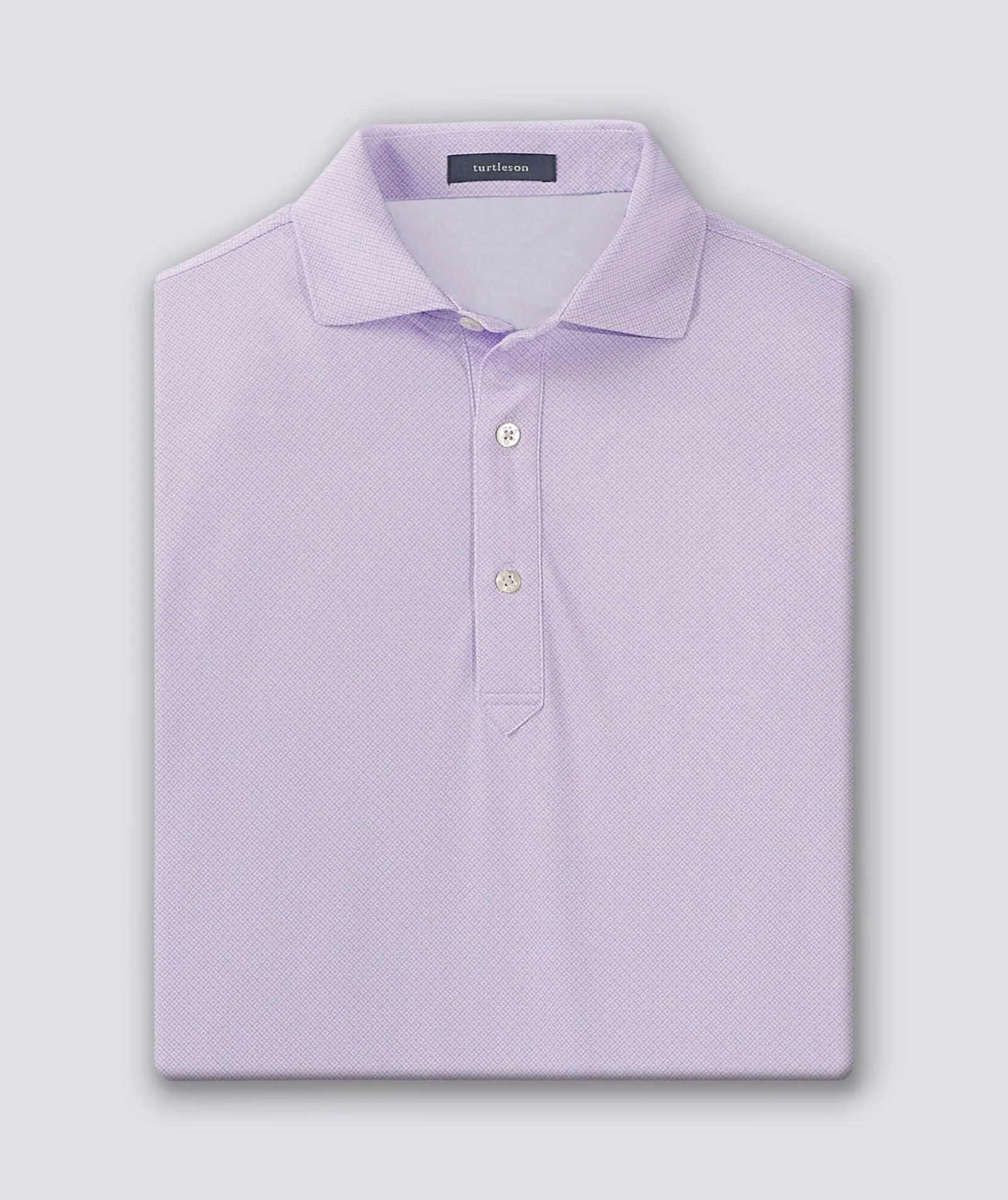 Clarence Mini Diamond Jacquard Performance Polo