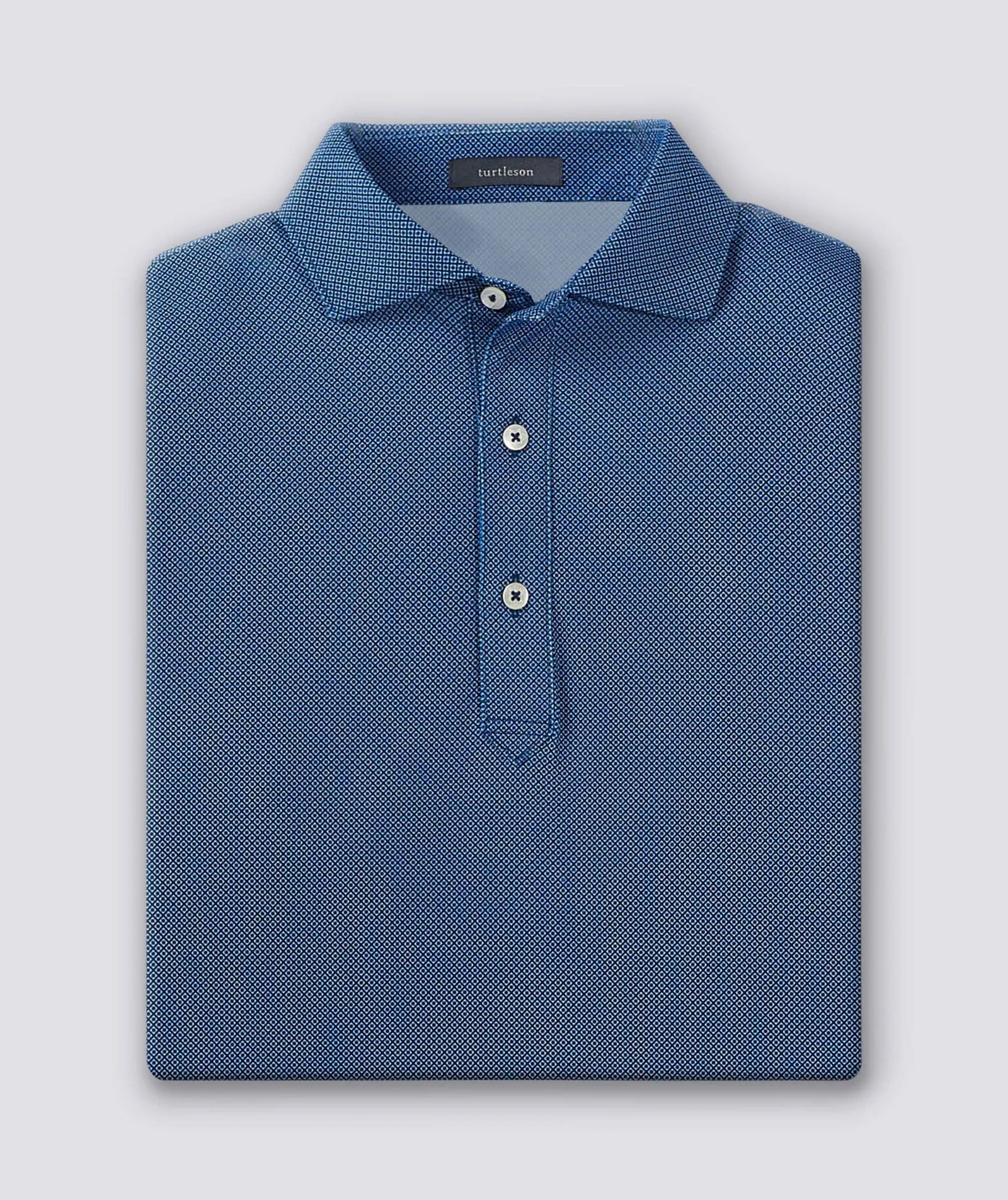 Clarence Mini Diamond Jacquard Performance Polo