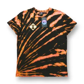 Embroidered Gradient Sunburst Bleach Tie Dye T Shirt (BMU)