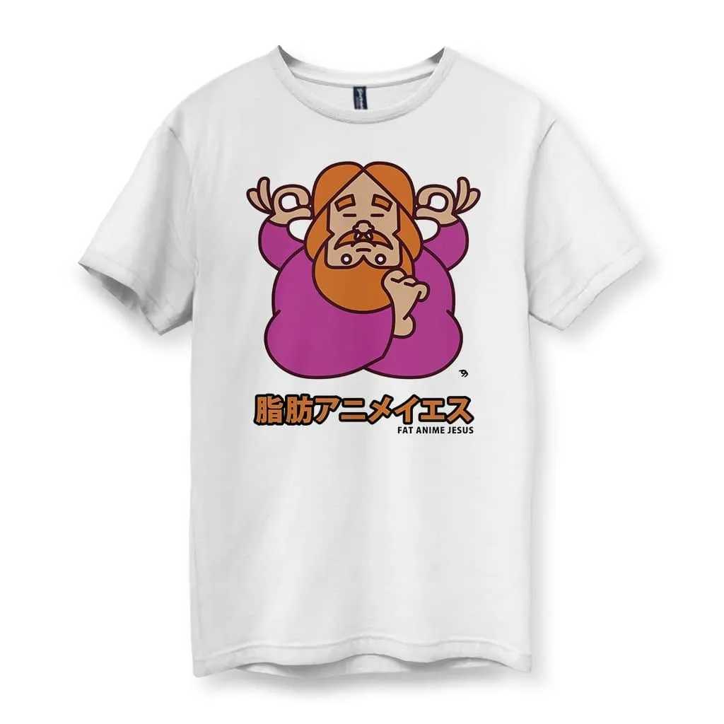 Fat Anime Jesus Men's T-Shirt