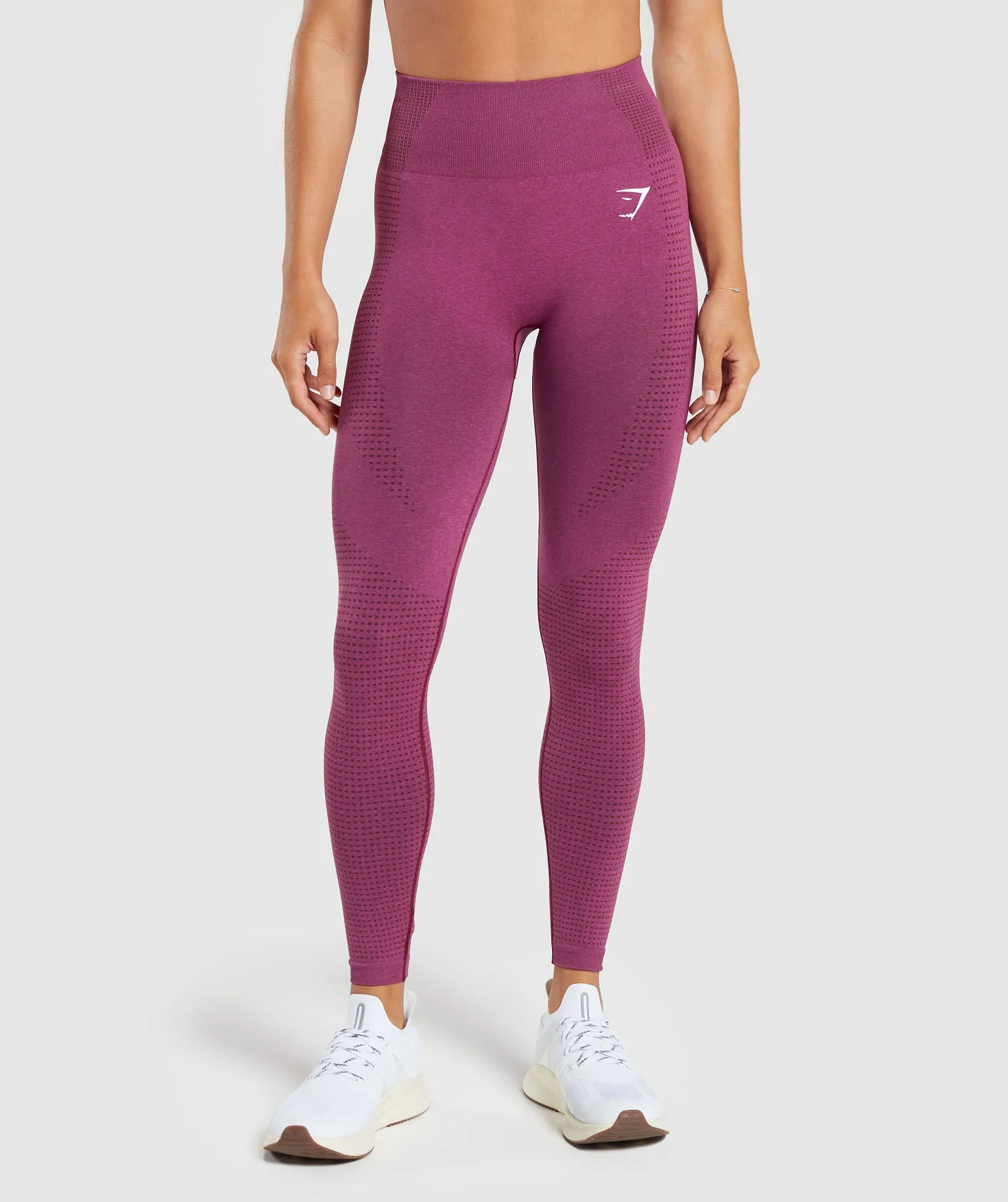 Gymshark Vital Seamless  2.0 Leggings - Plum Pink Marl