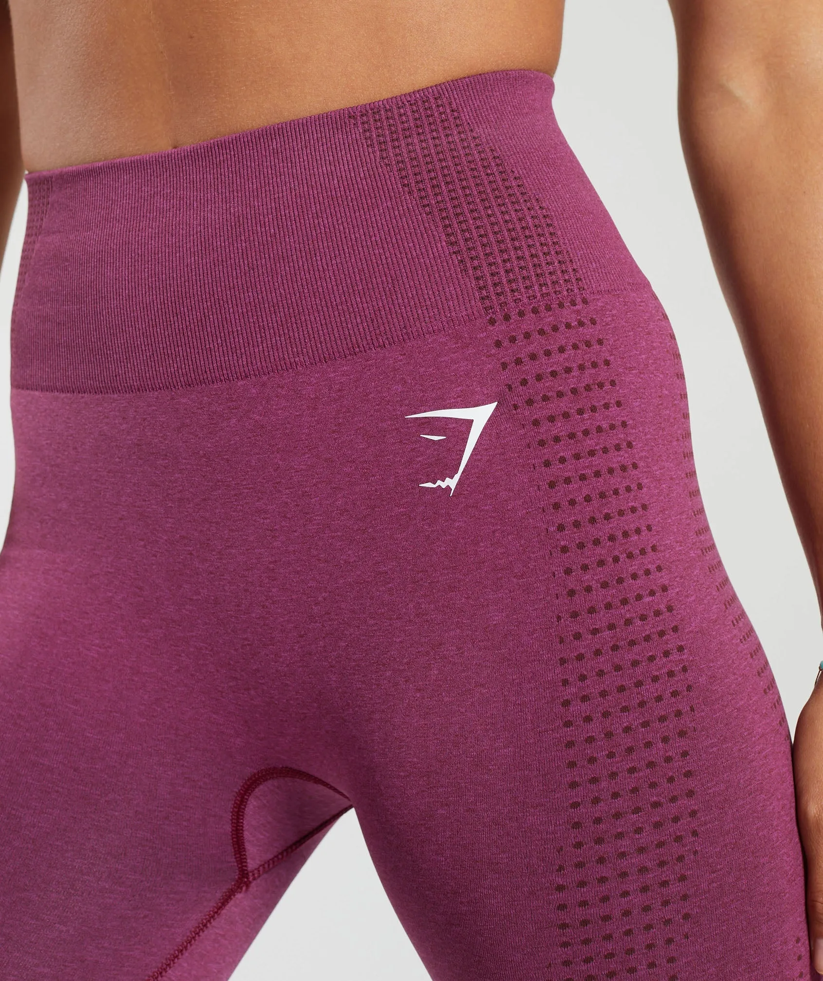 Gymshark Vital Seamless  2.0 Leggings - Plum Pink Marl