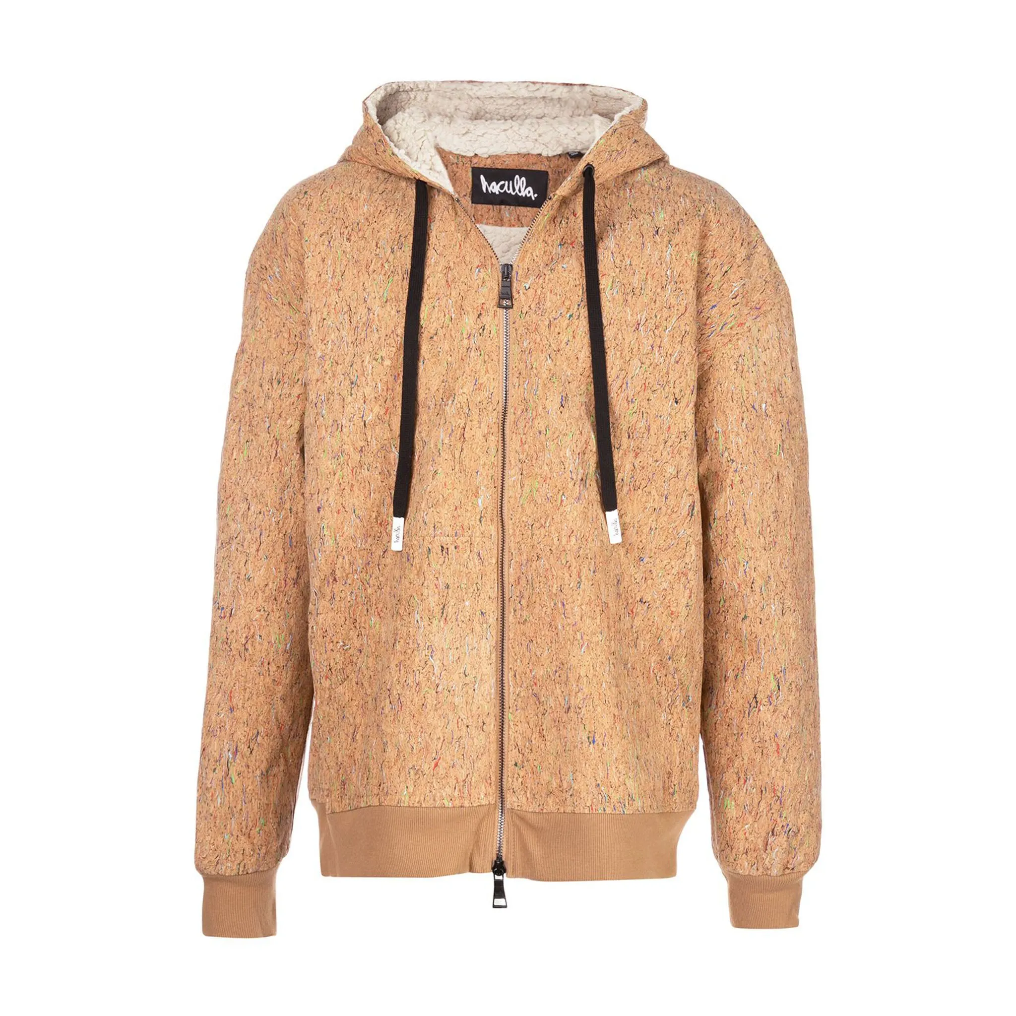 JETTED CORK DROP SHOULDER HOODIE CORK WITH PAINT