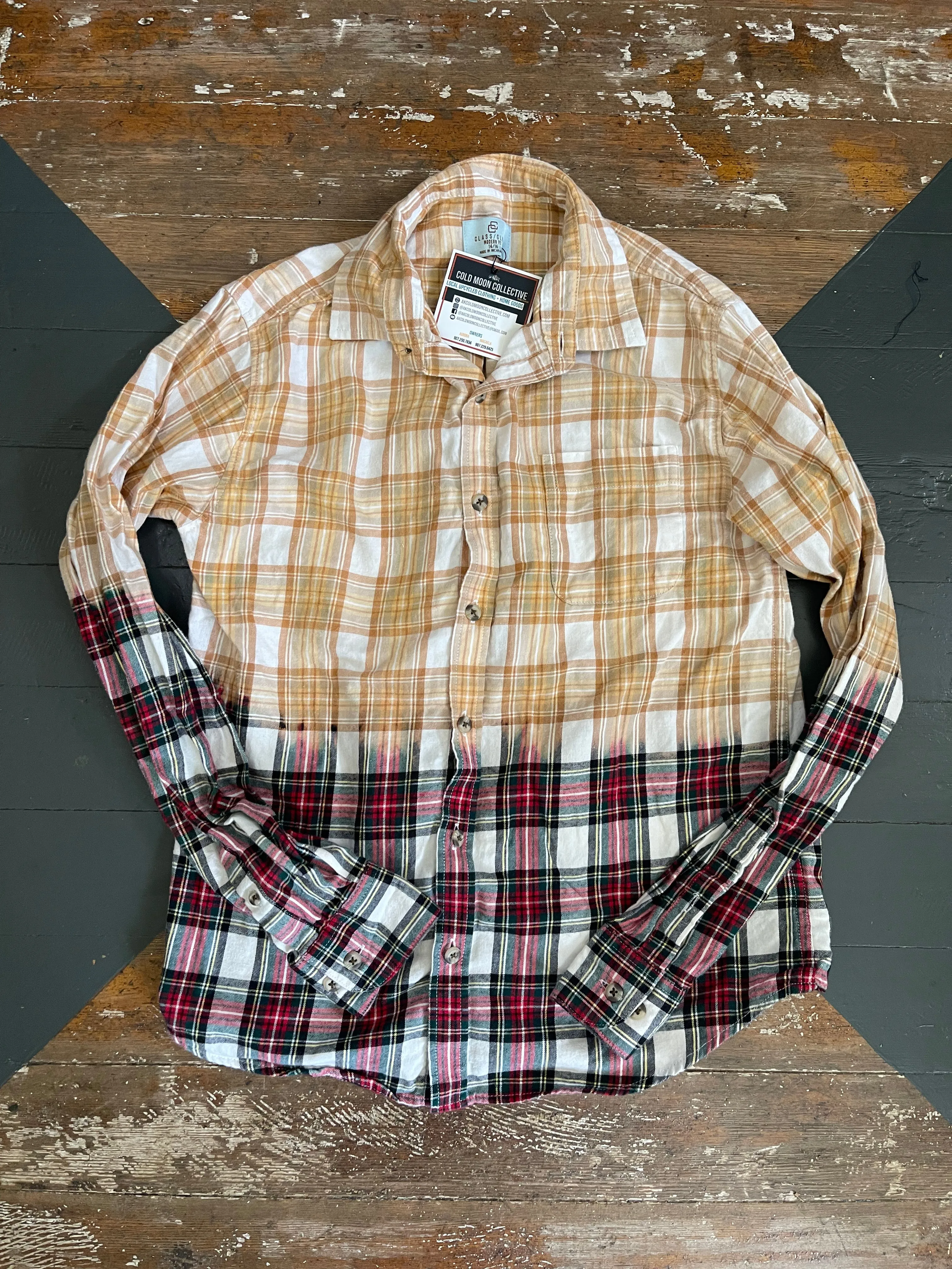 KIDS BLEACHED FLANNEL - 16