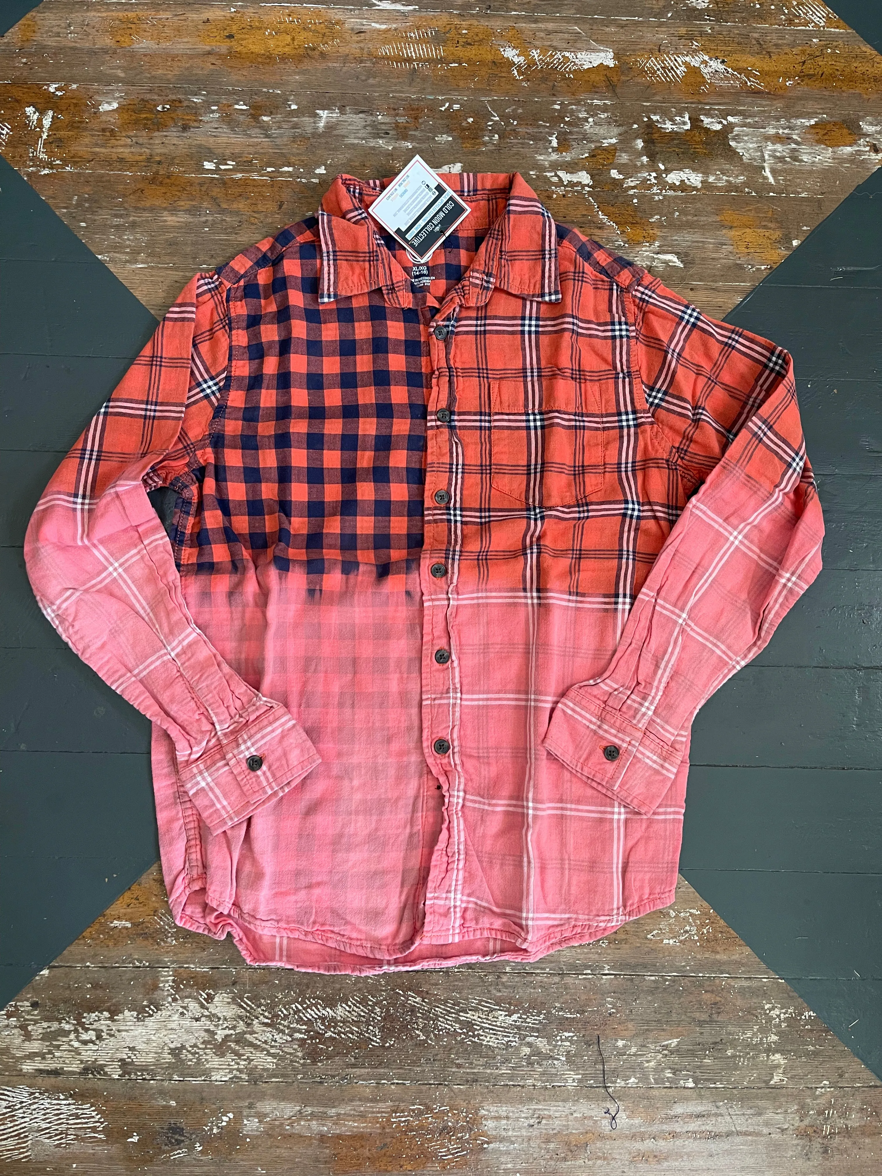 KIDS BLEACHED FLANNEL - 16