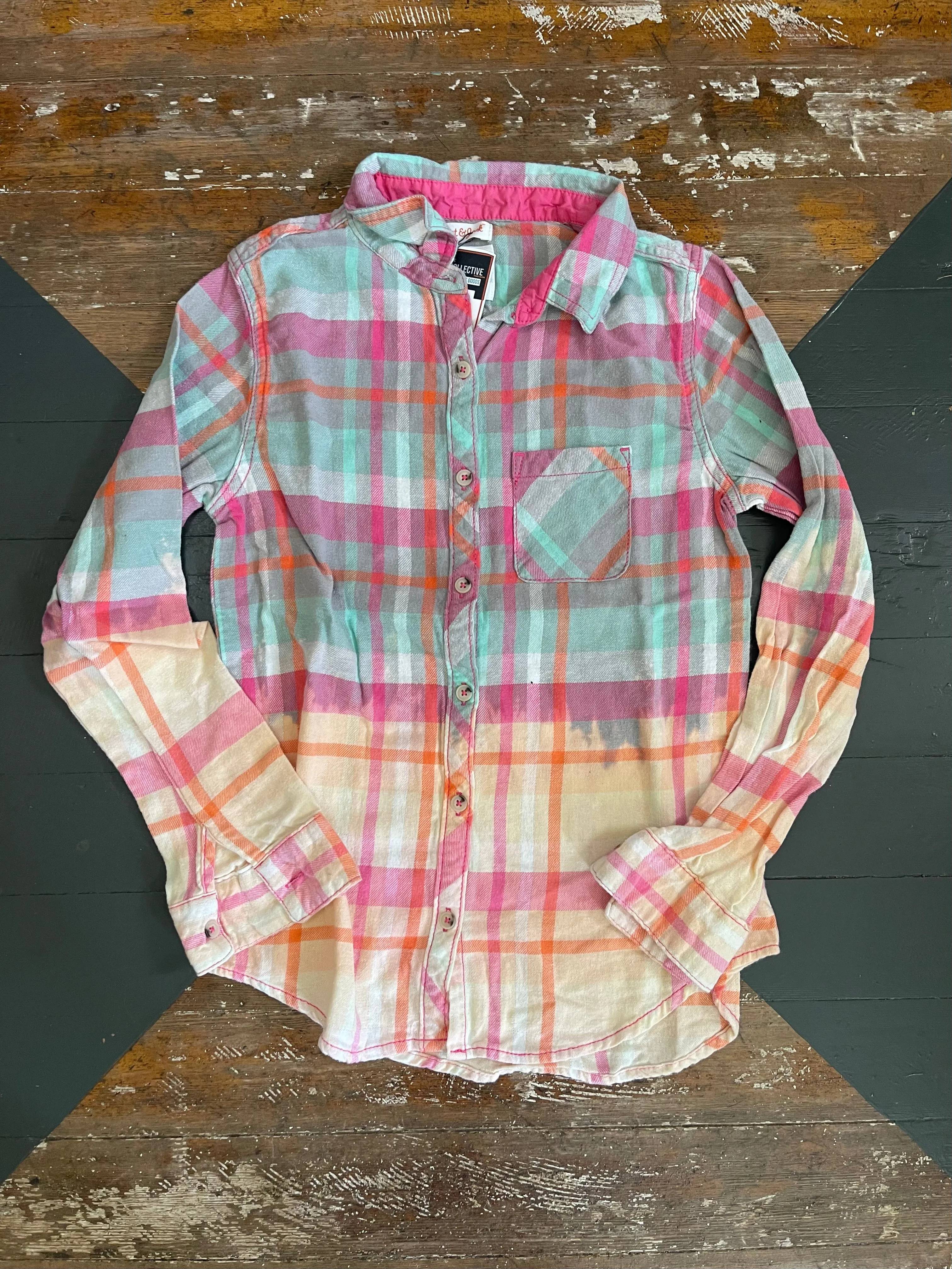 KIDS BLEACHED FLANNEL - 16