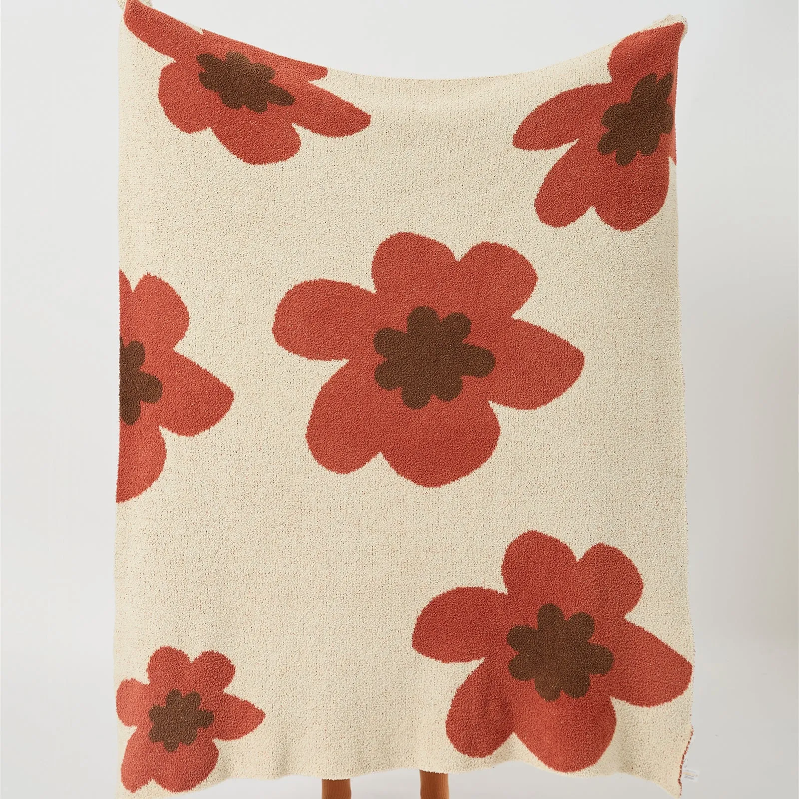 Microfiber Flower Throw-C