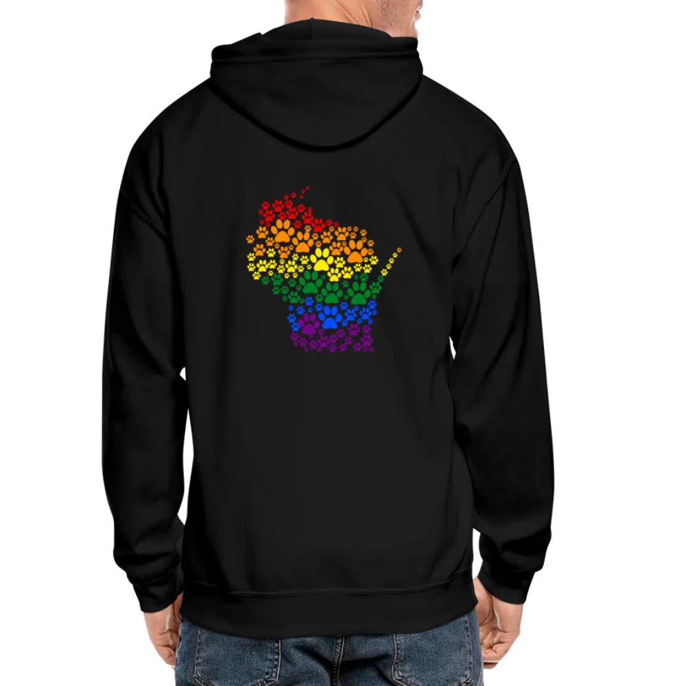 Pride Paws Gildan Heavy Blend Adult Zip Hoodie