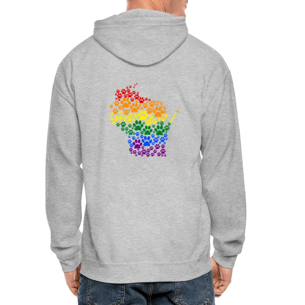 Pride Paws Gildan Heavy Blend Adult Zip Hoodie