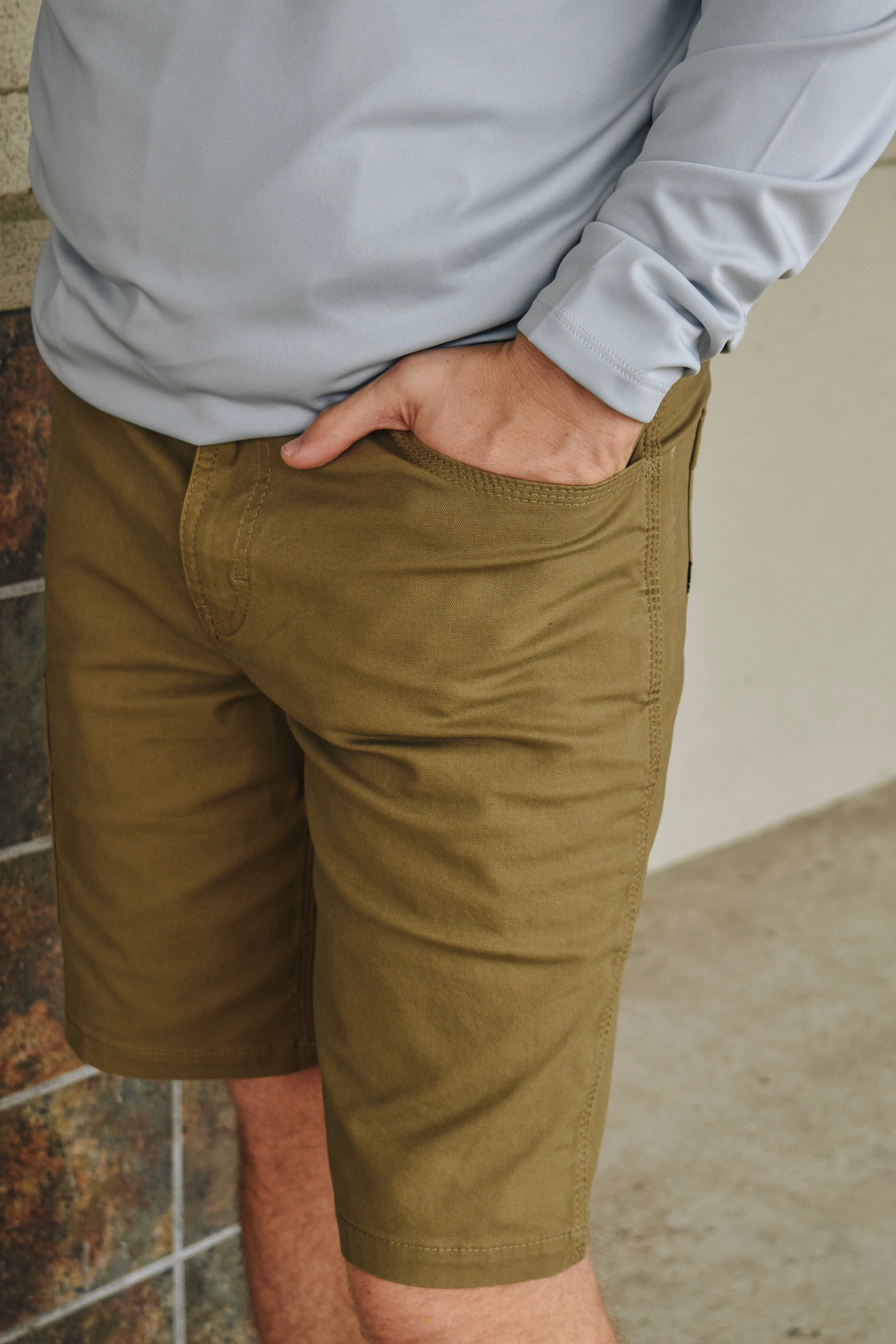 Rebar DuraStretch Made Tough 10" Short - Field Khaki