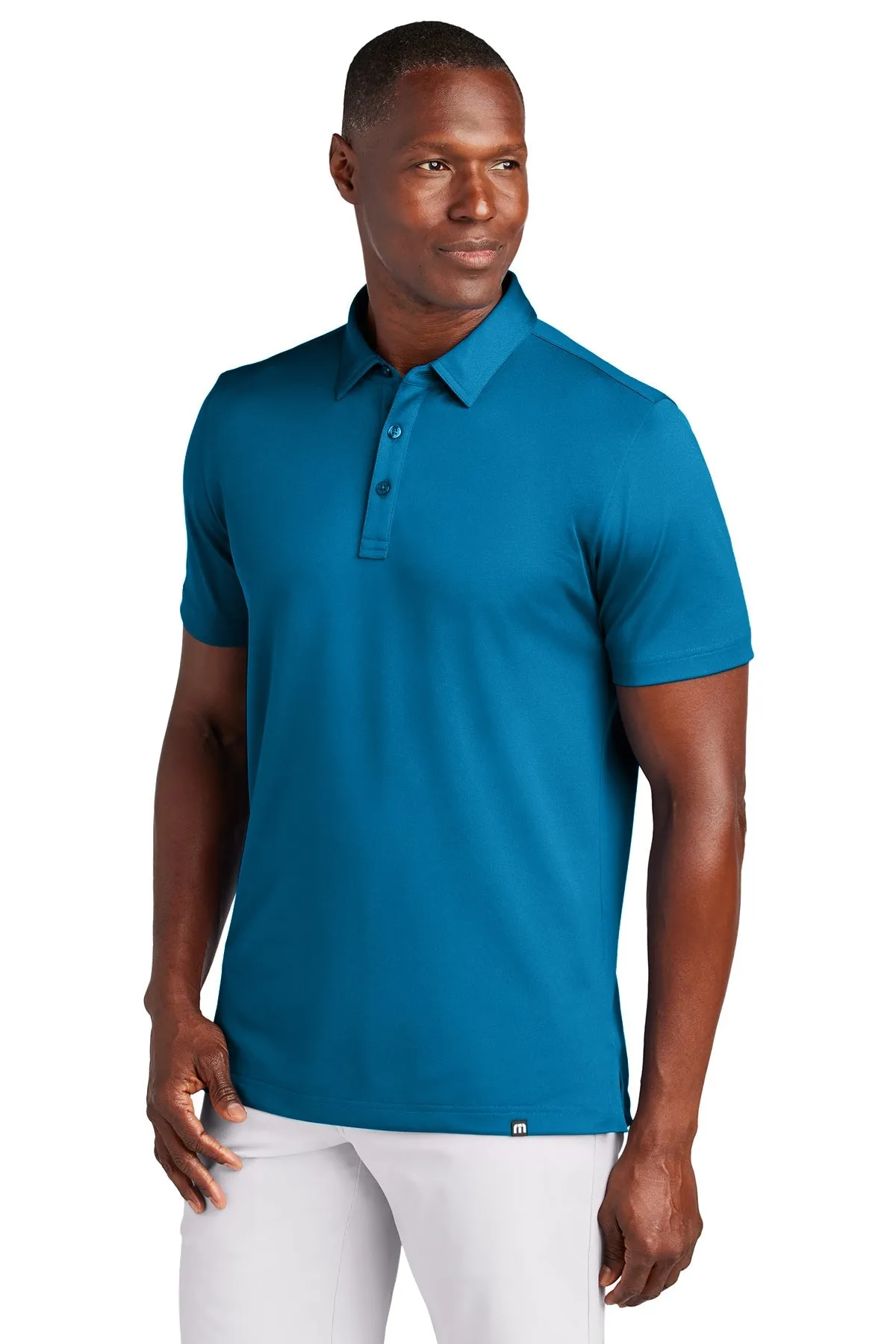 TravisMathew Cabana Solid Customized Polos, Classic Blue