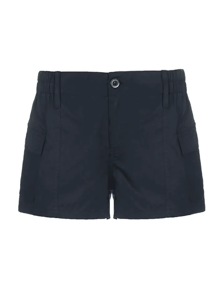 Vintage Low Rise Asymmetric Cargo Shorts