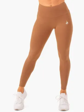 Vital High Waisted Scrunch Leggings - Mocha