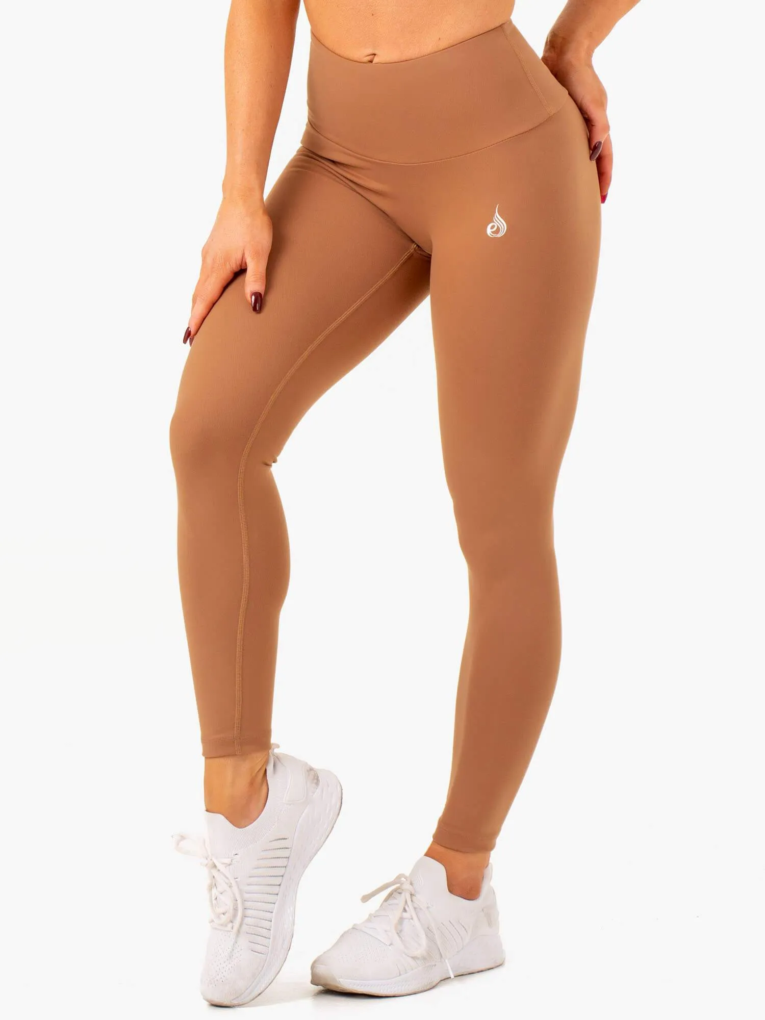 Vital High Waisted Scrunch Leggings - Mocha