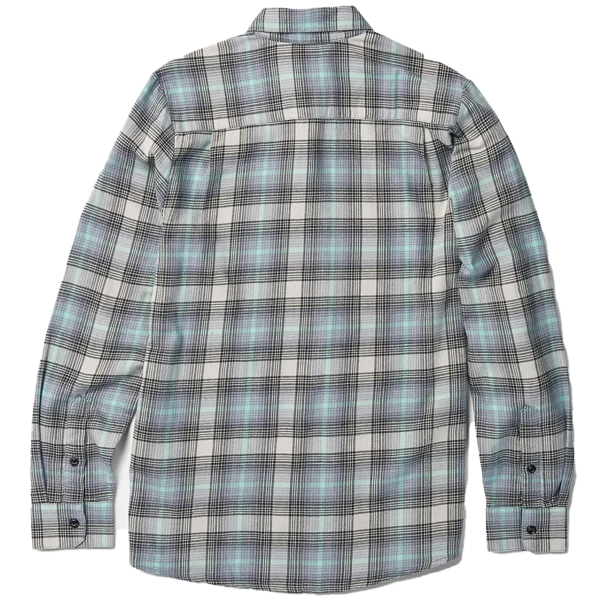 Volcom Caden Plaid Long Sleeve Button-Up Flannel Shirt - Tower Grey