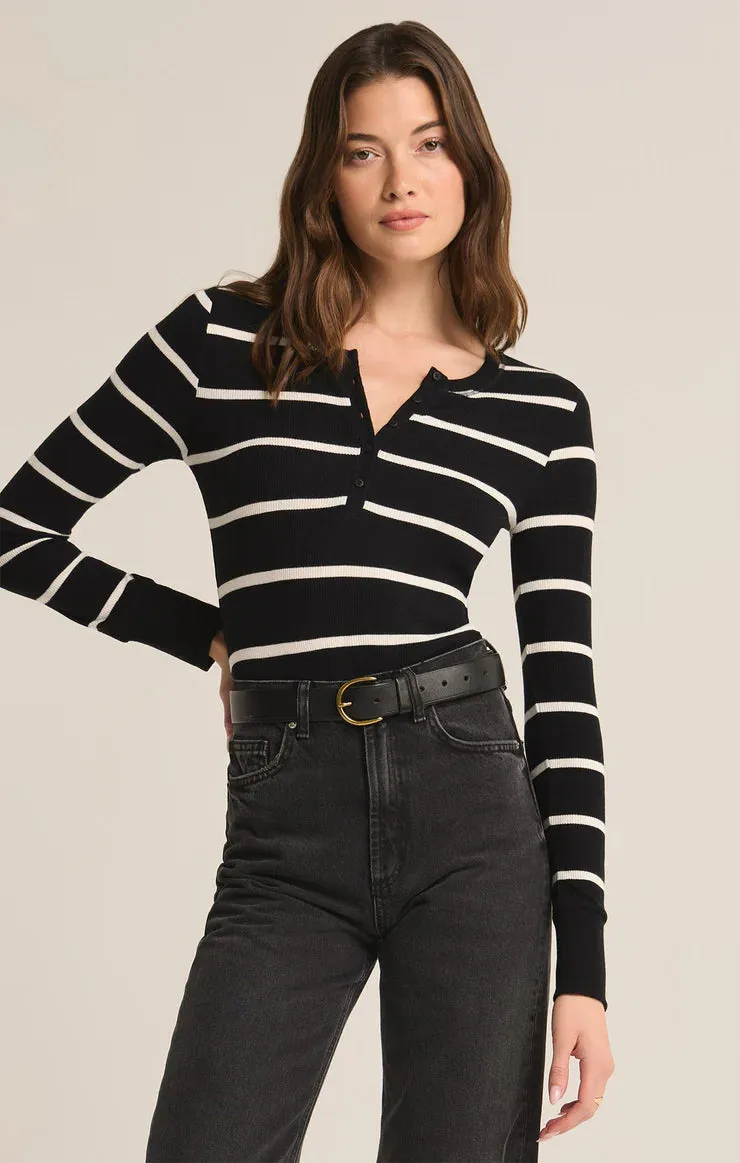 Z Supply Scarlett Rib Henley Top